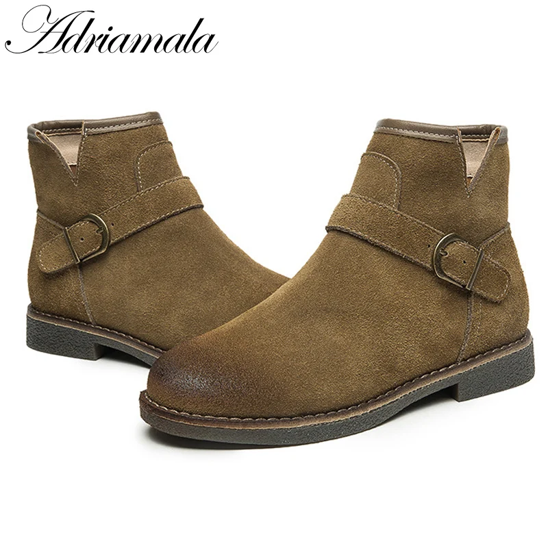 Женские ботильоны кожа на низком каблуке осень 2017 г. Разделение квадратный