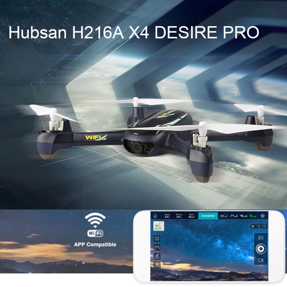 Hubsan H216A X4 DESIRE PRO Радиоуправляемый Дрон вертолет 1080P Wi Fi камера высота удержания