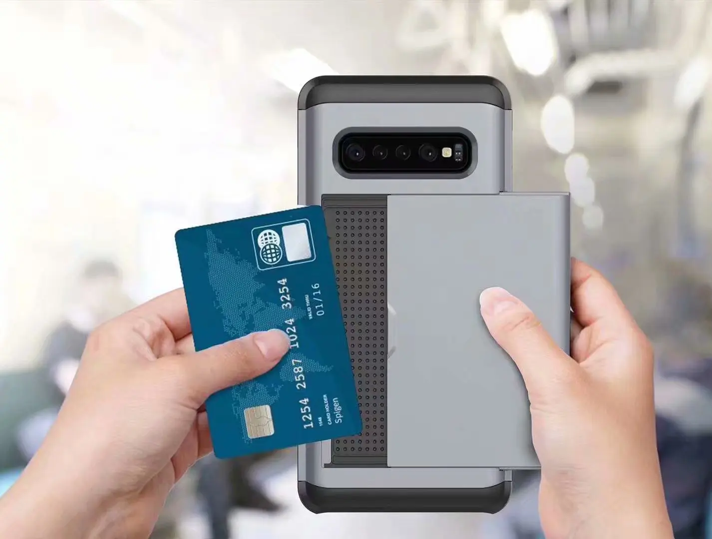 Чехол-кошелек для сотового телефона Samsung Galaxy S10 чехол держатель кредитных карт