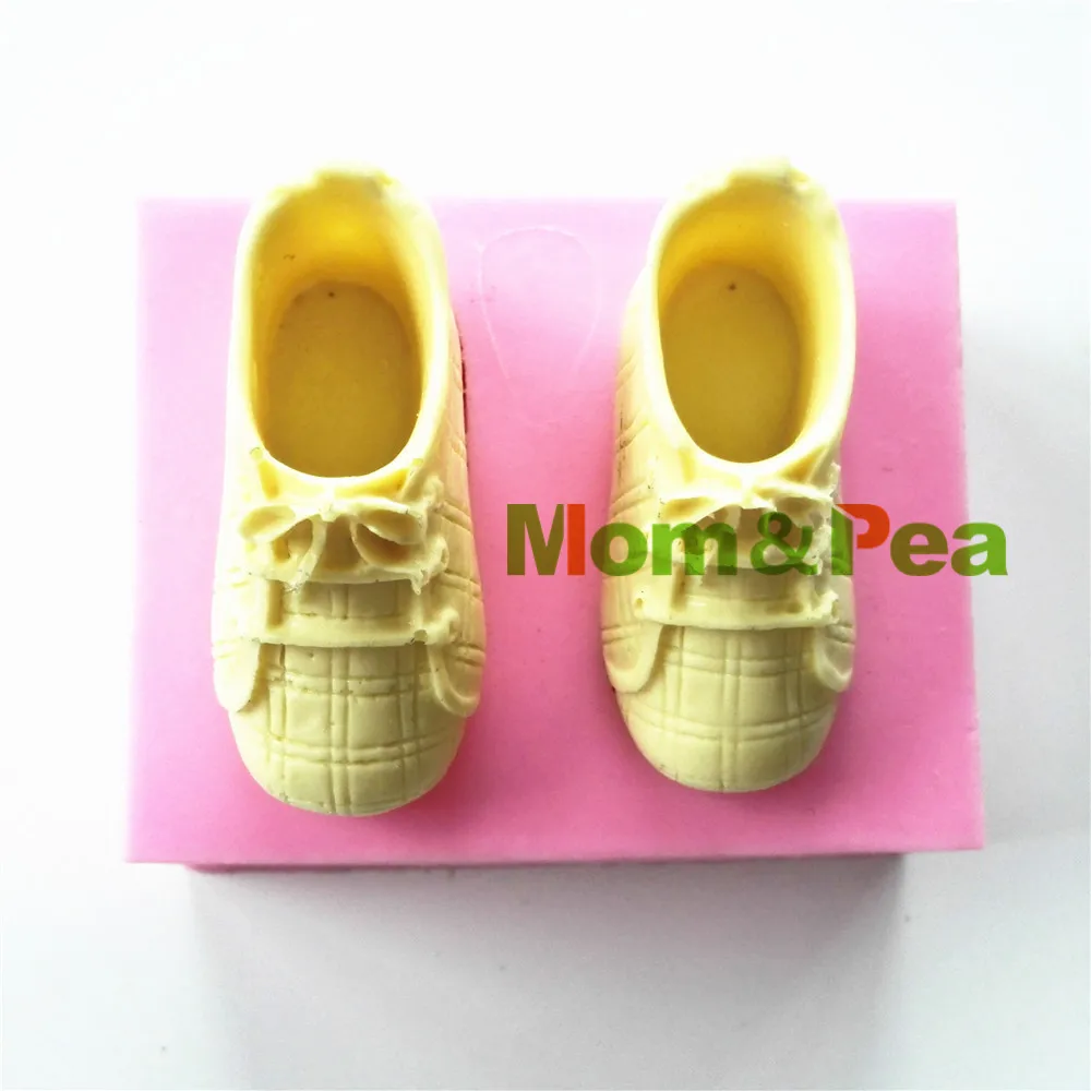 

Mom & Pea 0234 Бесплатная доставка силиконовая форма в форме обуви украшение торта помадный торт 3D пищевой силиконовая форма 048