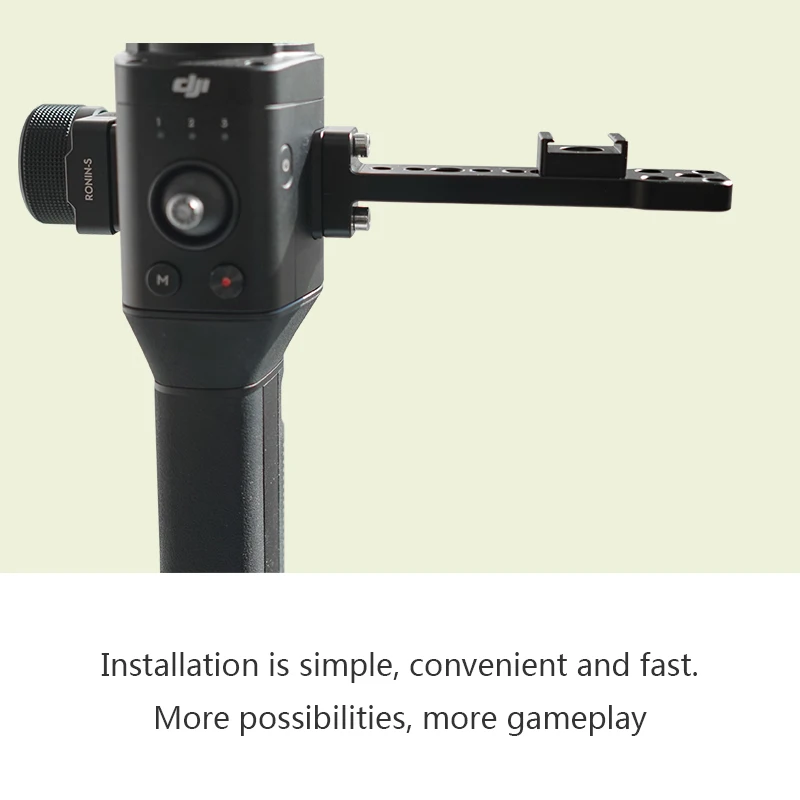 For DJI Ronin S Accessories Extended Board Bracket Alloy External Mount Plate Monitor Holder For DJI Ronin SC Handheld Gimbal