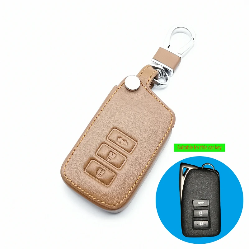Кожаный чехол для автомобильного ключа Lexus NX GS RX IS ES GX LX RC 200 250 350 LS 450H 300H 3 кнопки