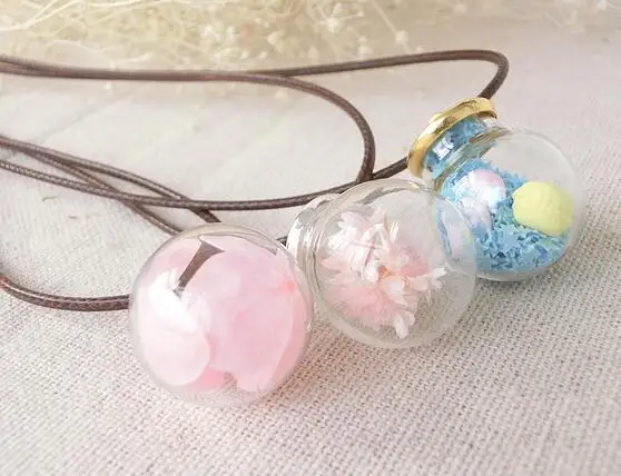 Стеклянный Подвеска из стеклянного флакона пузырьковый шар 12 мм 20 х12 Пустые