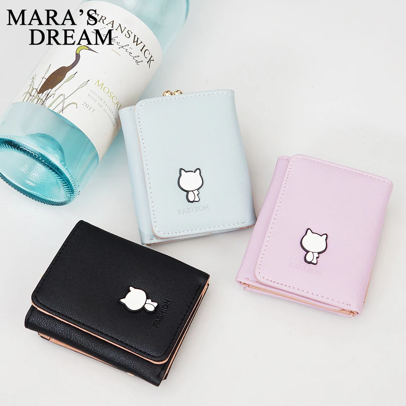 Женские кошельки Mara's Dream 2018 маленькие с кошкой женские новые мини клатч