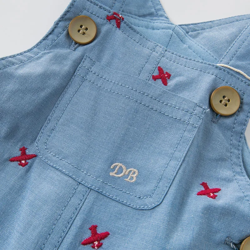 Весенний комбинезон для маленьких мальчиков с принтом dave bella одежда милый