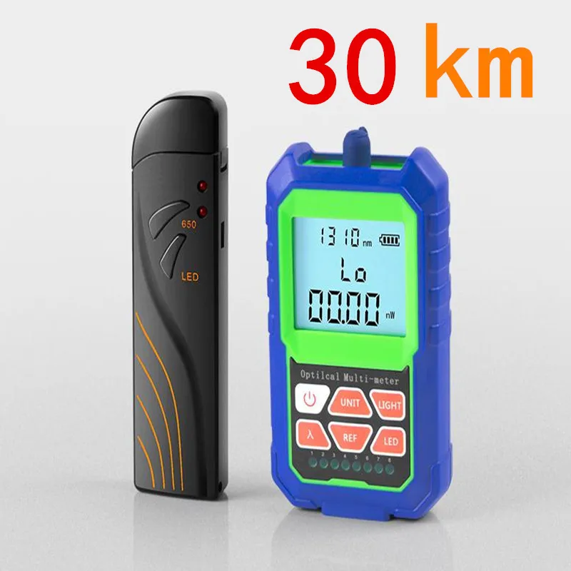 2 в 1 Высокоточный Измеритель оптической мощности с RJ45 волоконным тестером