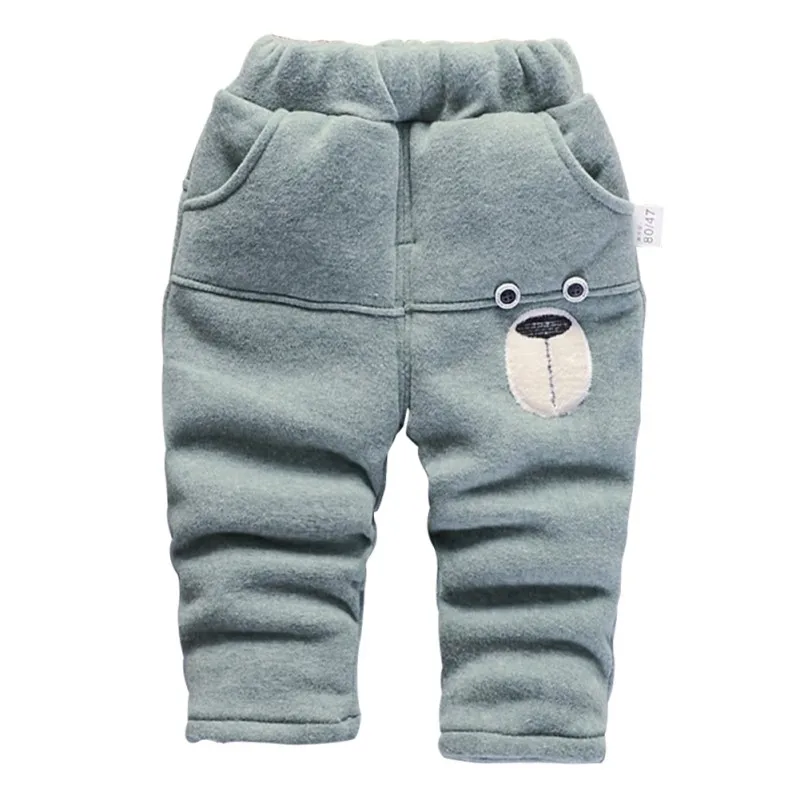 2018 Winter Baby Boy Cotton Fashion Pants Down Trousers Pantyhose With Bear Picture |