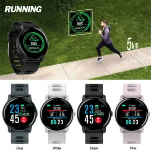 Смарт браслет спортивные часы монитор сердечного ритма кровяное давление фитнес