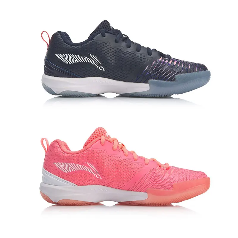 Женская тренировочная обувь для бадминтона Li-Ning нескользящая спортивная с