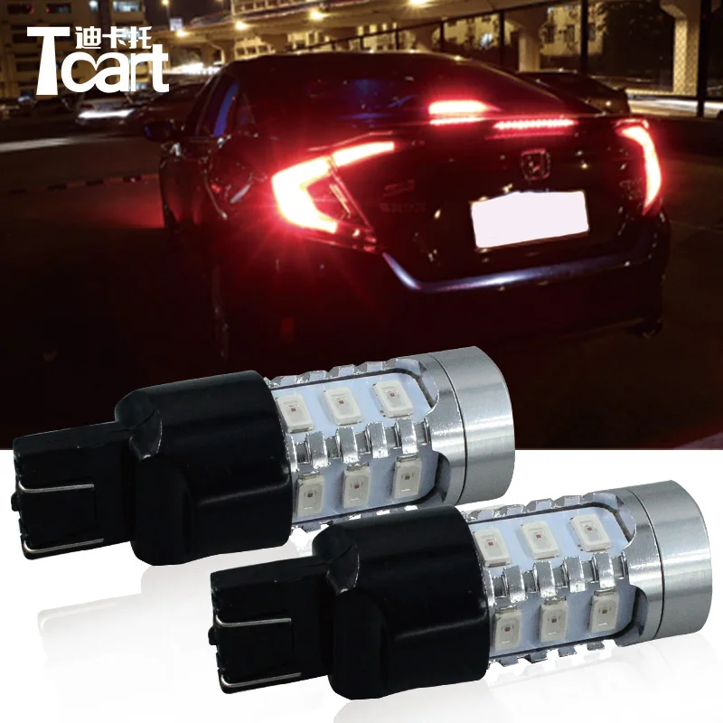 

Tcart T20 7443 аксессуары для Honda Civic, Светодиодные Автомобильные стоп-сигналы 2017 2018 2019 2020