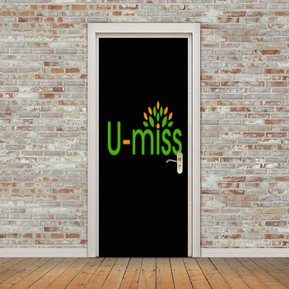 3D дверь стикер ретро старый деревянный зал метро лестницы Цветные Блоки тянет