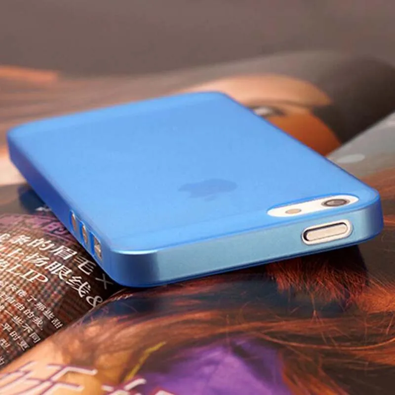 Чехол для чехол на iphone 5s ультра тонкий цвет: черный, синий красный матовый конфеты Цвета чехол для телефона Fundas Coque для iphone 5 5s SE