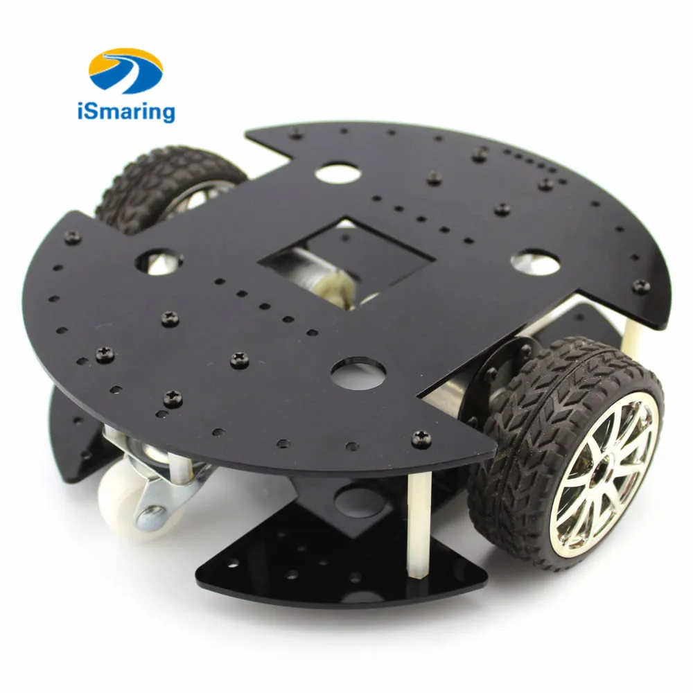 

iSmaring Two drive type 37B280 intelligent car 37GB deceleration motor DIY kit fun robot chassis model