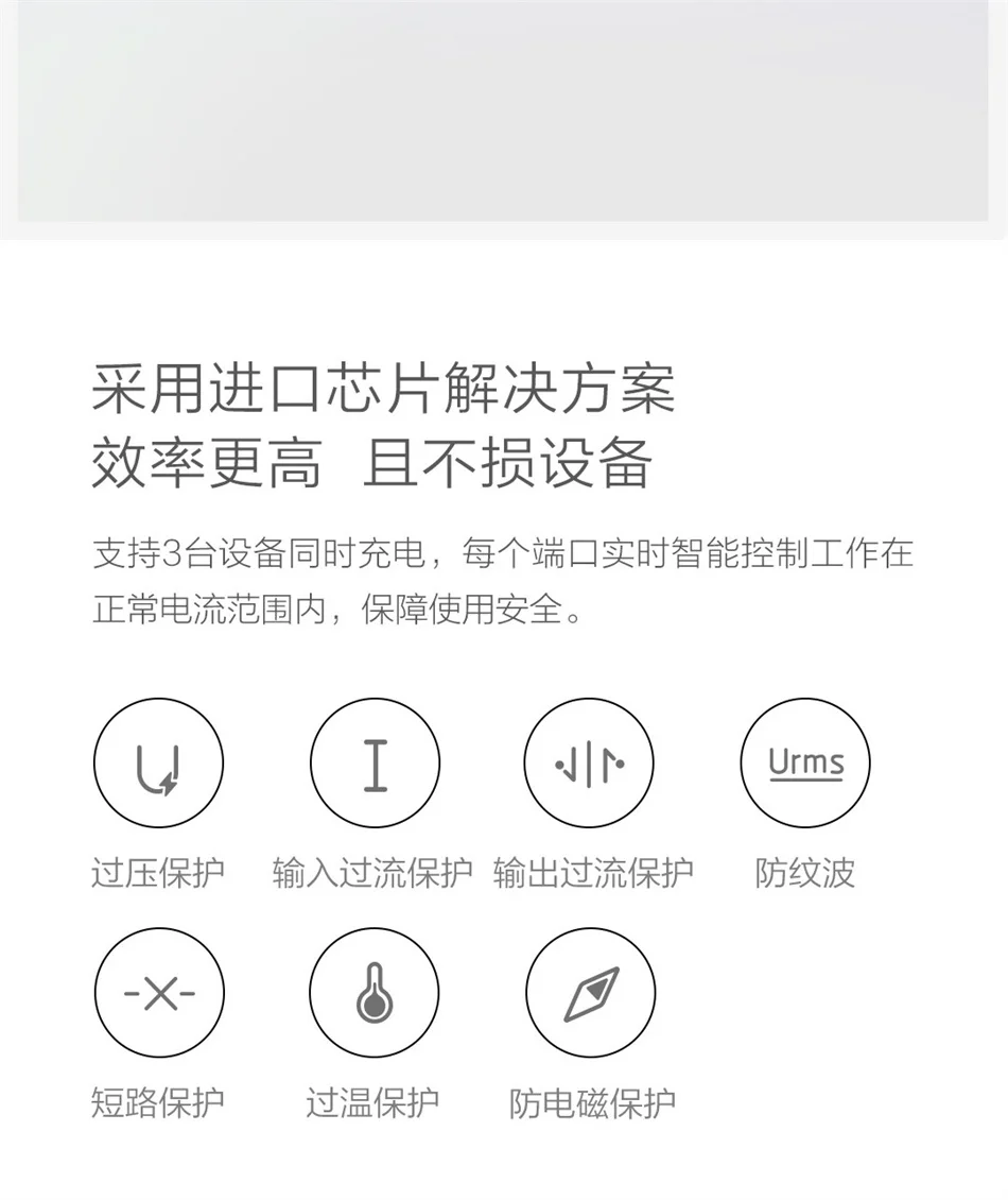 Xiaomi ZMI USB зарядное устройство 65 Вт 3 порта Переключатель умный выход тип-c 45 Вт USB-A 20 Вт 100-240 В вход, несколько безопасная защита