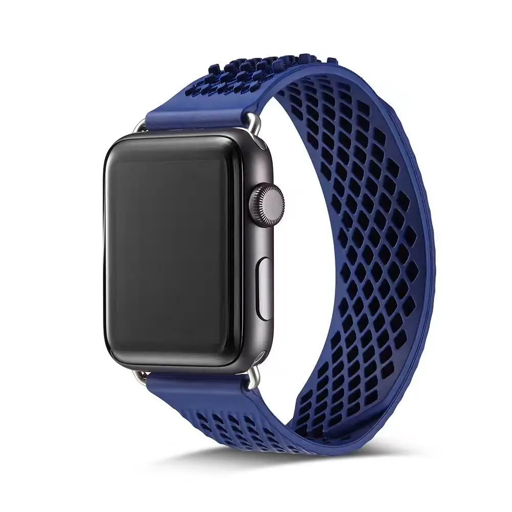 OEM резиновый ремешок для apple watch series 1 2 3 4 ремешок для iWatch 38 мм 42 мм 40 мм 44 мм sport bandseries 5