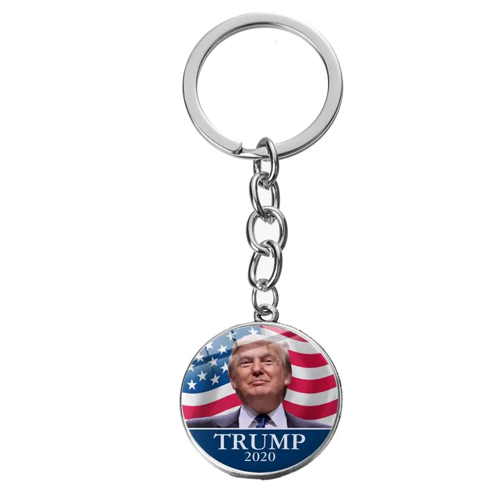 SONGDA Trump 2020 флаг креативные брелоки с принтом держать Америку большой Дональд для