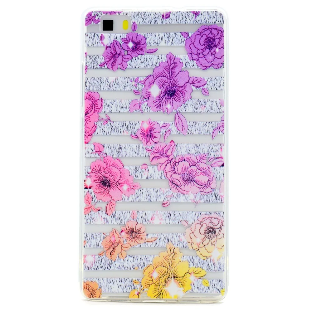 H goods Flower чехол для Huawei P8 lite 2017 P9 P10 plus Y3 II Y5 Y6 mate 9 honor 6X Nova s Симпатичные из мягкого