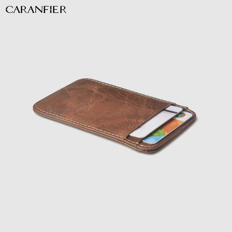 CARANFIER, мужские кошельки, длинный держатель для карт, Сумки из искусственной кожи, кошелек, ультратонкие женские кошельки, унисекс, кредитная карта, мужской деловой кошелек