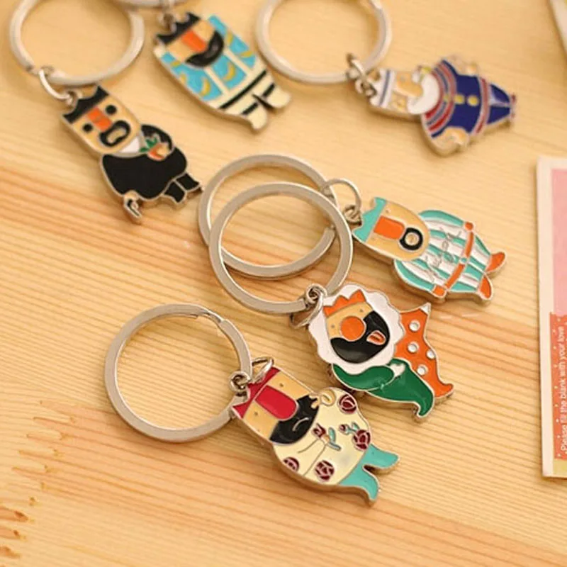 2 шт. новинка бесплатная доставка модное металлическое кольцо для ключей с