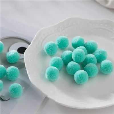 C22 Mint Color 40 шт./лот диаметр 20 мм кашемир помпон мех животных шарик ручной работы DIY мягкие помпоны свадебные украшения, Вышивание/клей на одежду интимные аксессуары - Цвет: C22 Mint Color