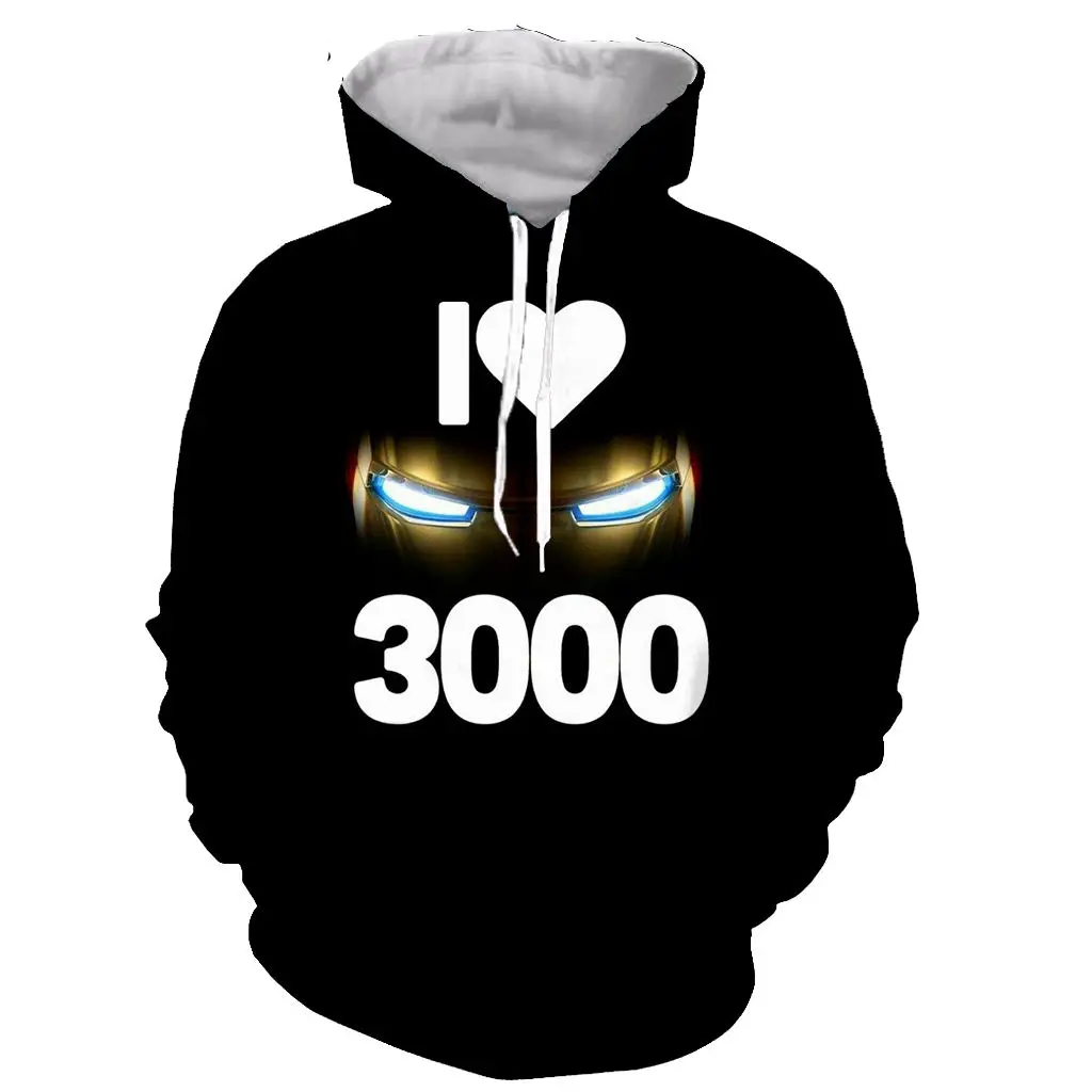Фильм Мстители эндгейм i love you 3000 Железный на сердце 3D толстовки принт уличная Мужская/Женская Толстовка пуловеры повседневные - Цвет: 01