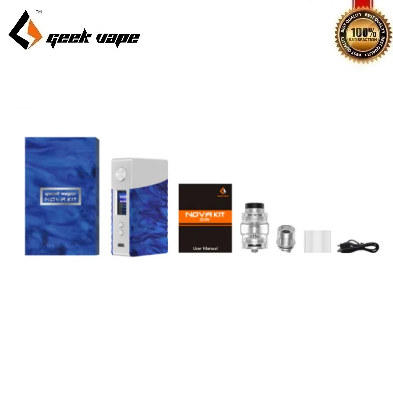 Набор электронных сигарет оригинальный набор Geekvape Nova 200 Вт Комплект 18650 TC коробка
