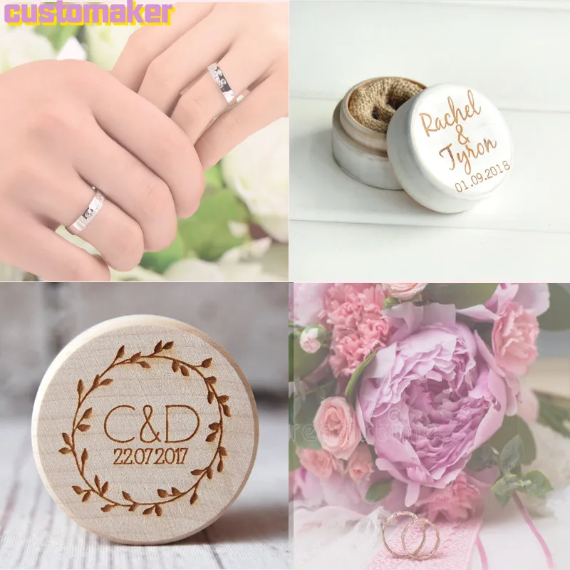 1 шт. коробка для свадебных колец деревянный подарочный ящик из твердой древесины