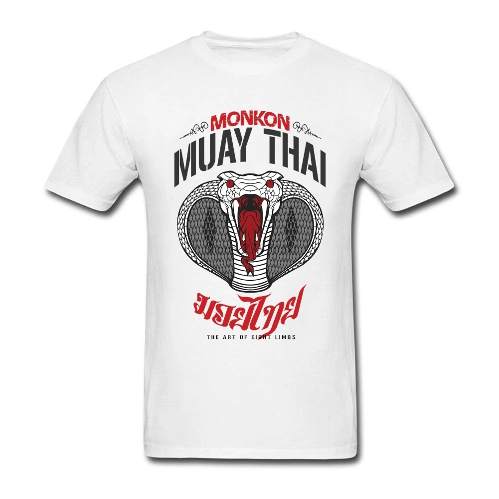 Футболка Muay Thai мужская с коротким рукавом хлопковая тенниска круглым вырезом