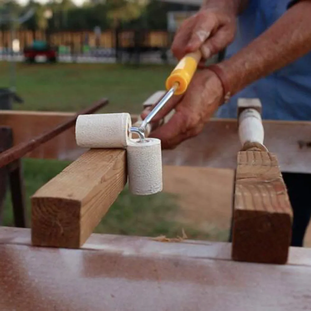

Practical Handle Roll Paint Roller Brush Fence railing Angle Corners Painting DIY Roll All Dual Paint Rollers Tools