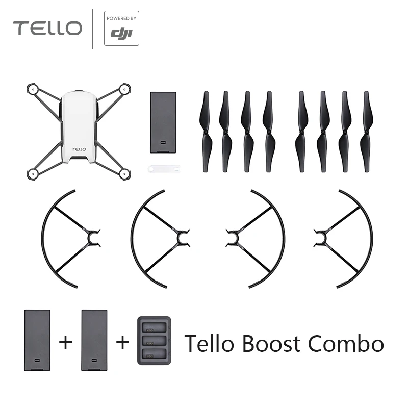 DJI Tello Mini Drone/Boost Combo APP игрушка дистанционного управления FPV RC Квадрокоптер 720P HD камера передачи с EZ снимками