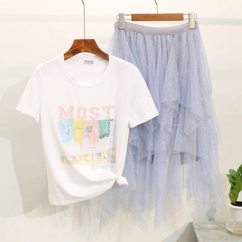 2019 летняя новая модная футболка Женский Топ с бисером короткими рукавами и