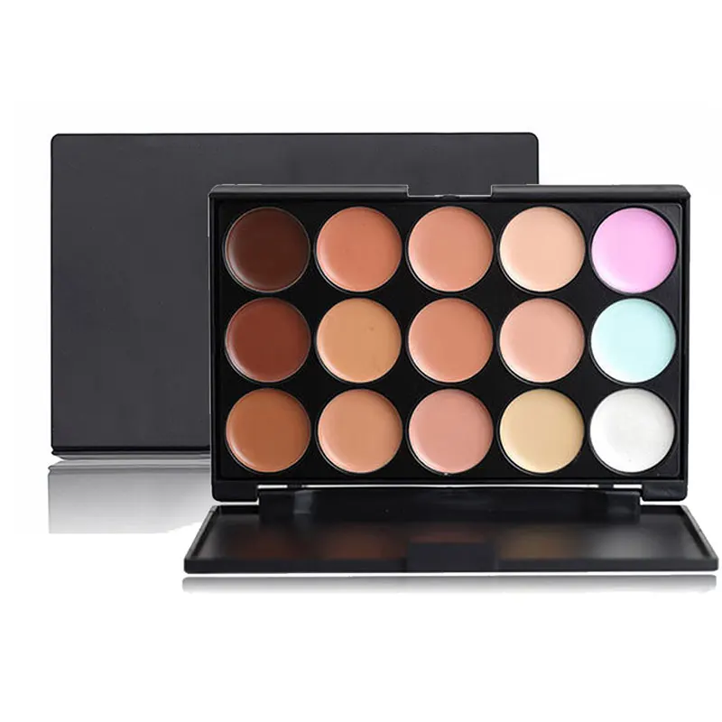 Консилер палитра для макияжа 15 видов цветов крем основа матовая контурирования