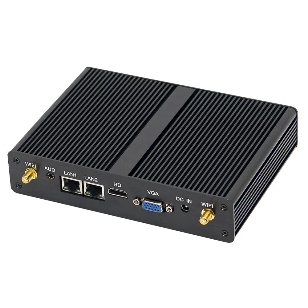 Безвентиляторный промышленный Мини ПК настольный компьютер Windows 10/Linux Intel Core I3 4030U