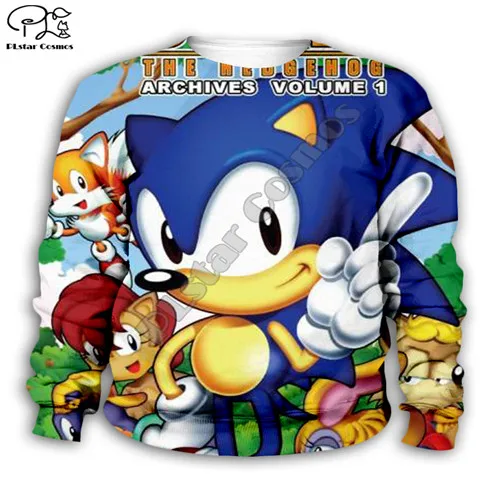 Super Sonic/толстовки с капюшоном; Детское пальто на молнии; пуловер с длинными рукавами; свитер; уличная одежда; Повседневный Спортивный костюм; пальто с капюшоном; брюки - Цвет: Kids  sweatshirts