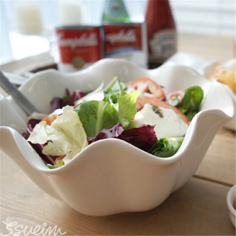 1 шт., креативный корейский фарфоровый салат, овощи, фрукты, закуски, десерты, обеденная миска, сервировочное суповое блюдо, микроволновая печь, можно мыть в посудомоечной машине
