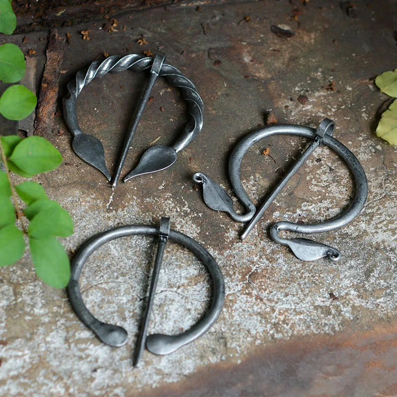 QIHE ювелирные изделия Penannular брошь викинга плащ Pin средневековый застежка Viking