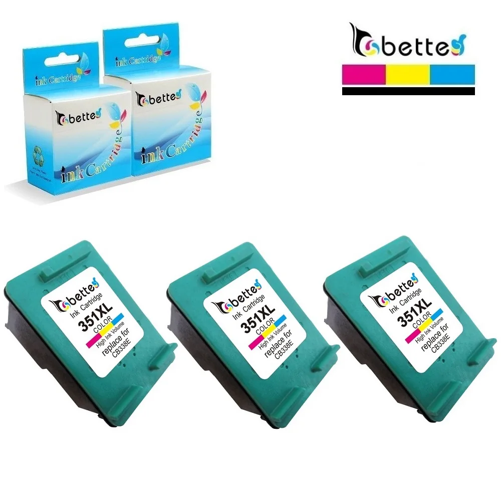 Чернильный картридж Bette для принтеров HP совместим с моделями 351XL 351 Deskjet D4200 D4245 D4260