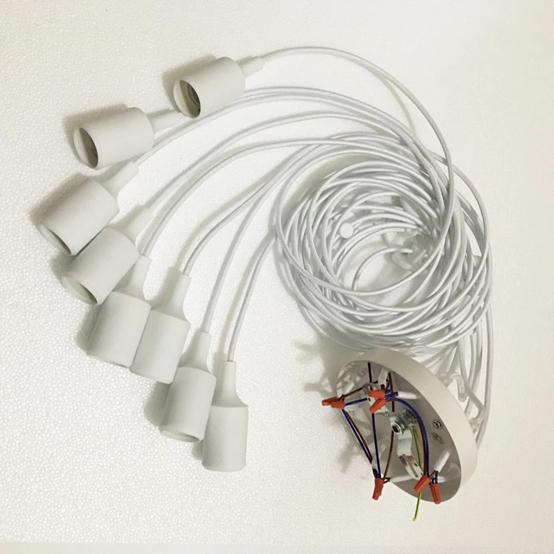 Современная Подвесная лампа E27 в скандинавском стиле с лампочками накаливания