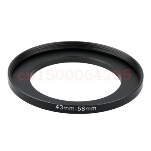 

Wholesale 10pcs 43mm to 58mm 43mm-58mm 43-58mm Lens Stepping Step Up Filter Ring Adapter