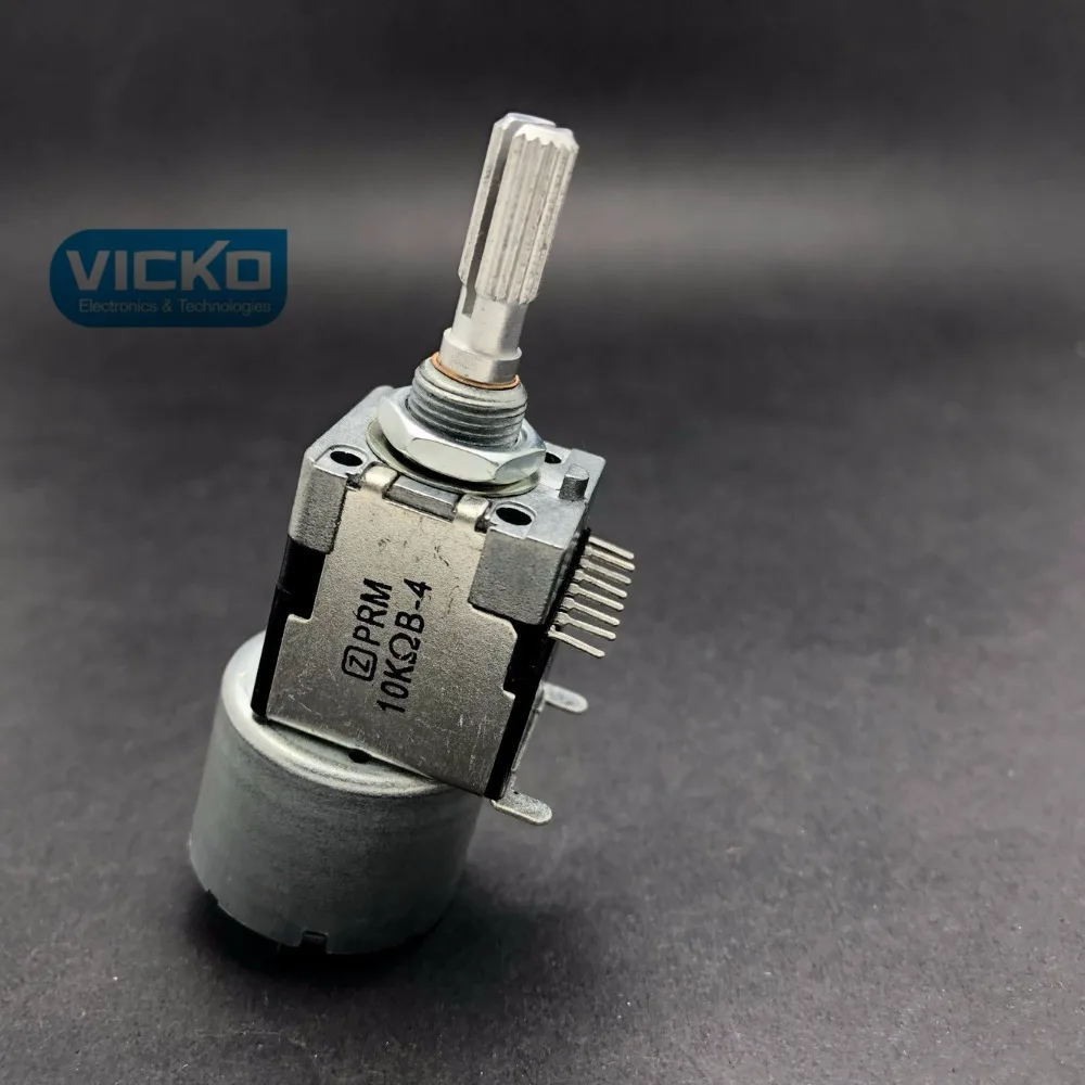 

[VK] Z Domestic single row 8 foot motor with double potentiometer B10K 10KB-4 [WHE1615] handle length 25MM flower switch
