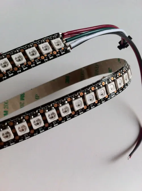 1 м 144 светодиодов программируемый WS2812B PCB черный цифровой 5050 RGB LED w/Встроенная WS2811IC