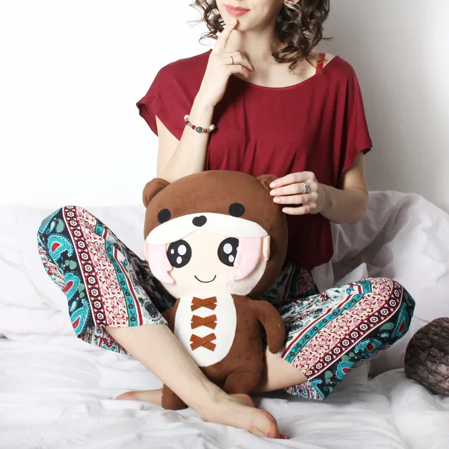 Лето 2017 г. Pijama Цветочный принт удобные пижамы Домашняя одежда с короткими