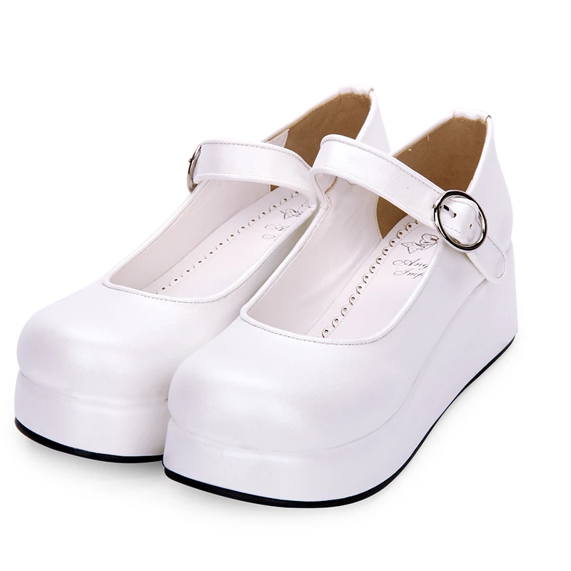 College Style All-match Lolita Cosplay Mary Jane Shoes Thick Platform Comfortable Wedge Shoes