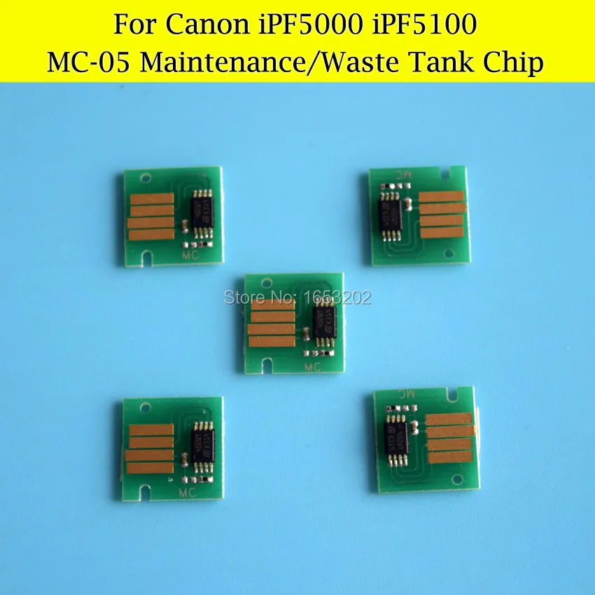 5 шт./лот MC 05 чипы для Canon iPF5000 iPF iPF5100 технического обслуживания/чипы чернильного
