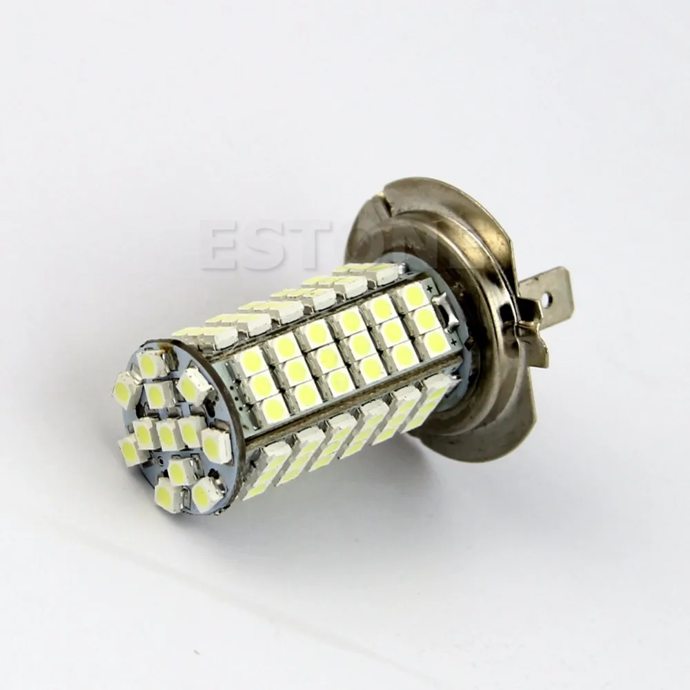 H7 102-SMD светодиодный 3528 Авто головное освещение чистого белого цвета лампы 6000k DC 12V