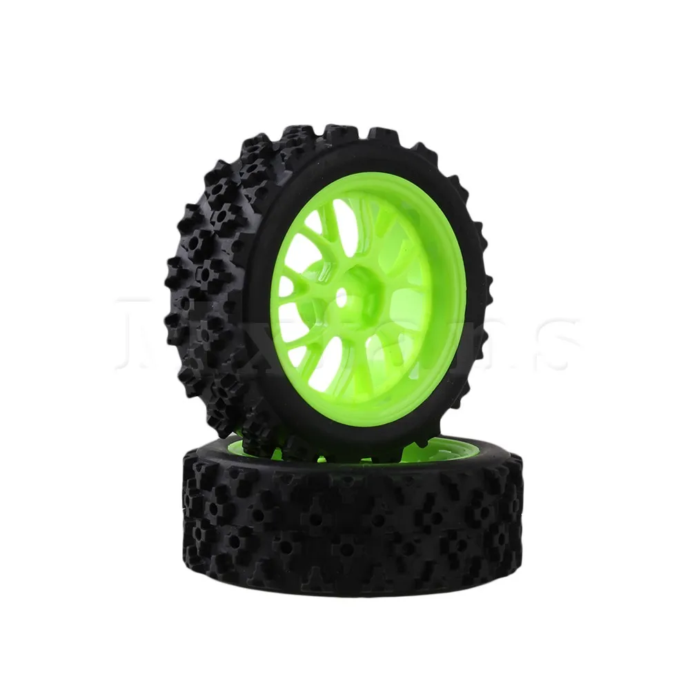 Mxfans 4 x RC 1:10 на дороге автомобиль зеленый пластиковый Y образный обод колеса +