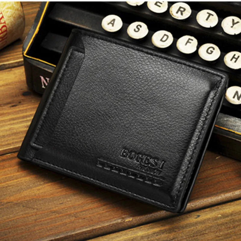 Мужские кошельки со съемными держателями карт черный коричневый кошелек
