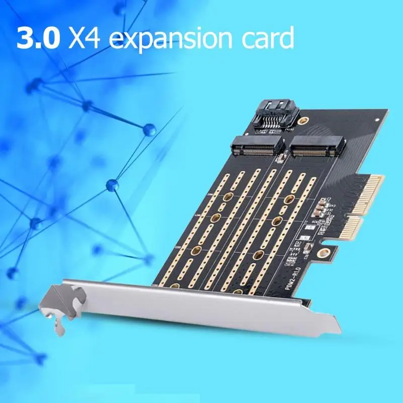 Плата расширения PCIE на M2/M.2 адаптер SATA M.2 SSD адаптер PCIE NVME/M2 адаптер PCIE SSD M2 на SATA карта pci-e M ключ+ B Ключ