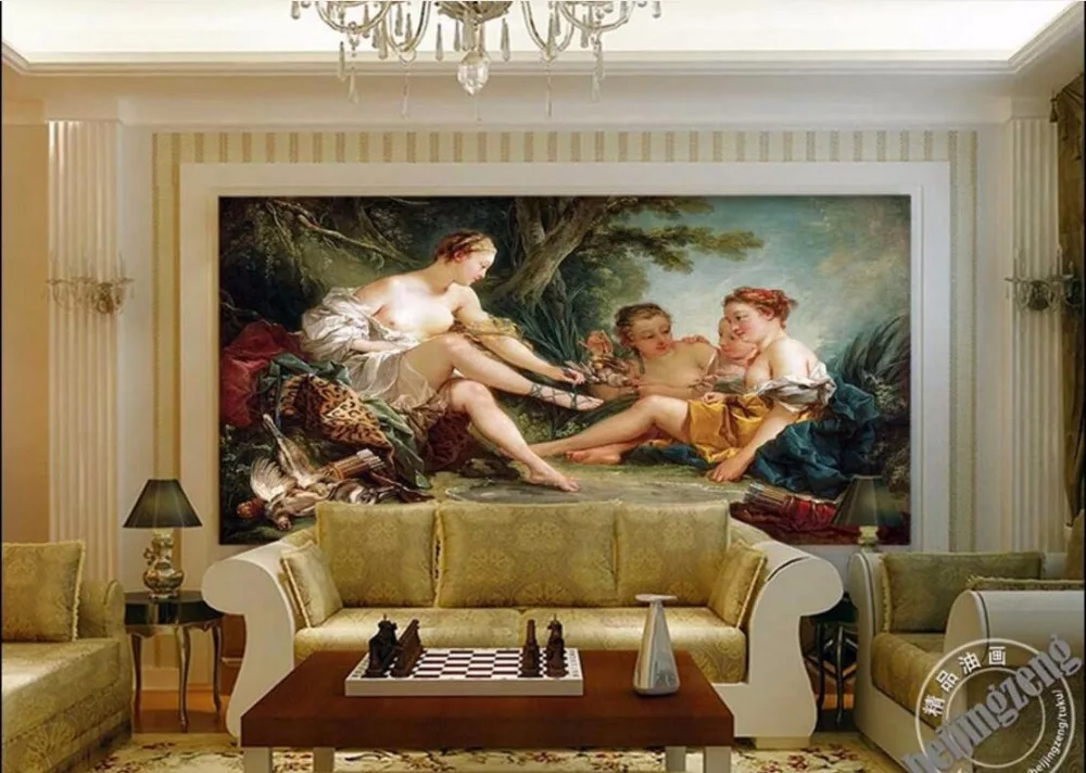 Настенные 3d обои на заказ европейская обнаженная женская картина декор для