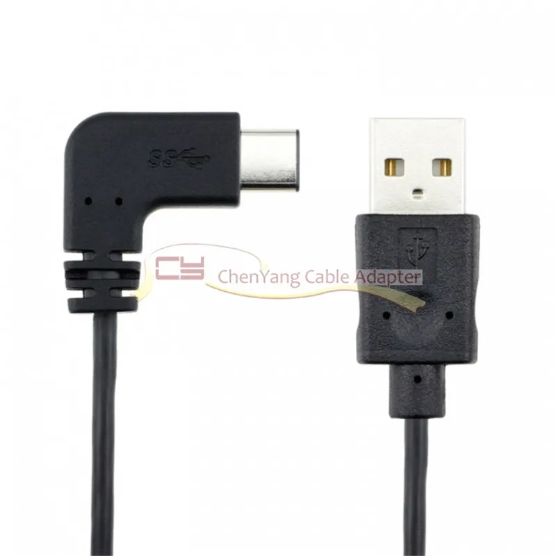 preço 100 Pçs/saco USB-C USB 3.1 Tipo C 90 Graus Em Ângulo Direito Masculino Para USB 2.0 Macho Para Tablet & Mobile Phone 120 CM 500 CM